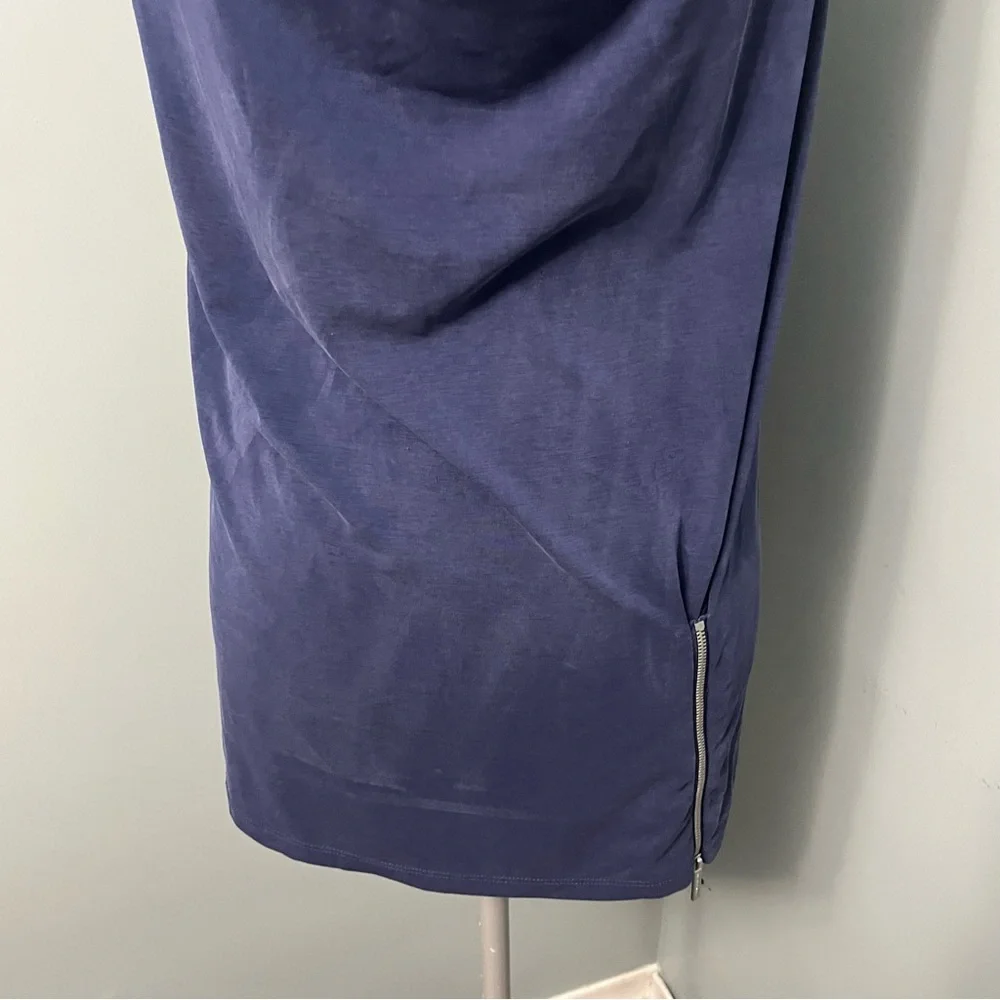 MICHAEL MICHAEL KORS cowl neck sleeveless blouse with zipper detail size medium - Picture 3 of 9